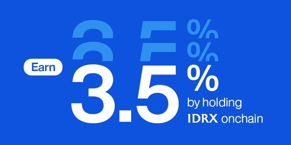 Banner pengumuman Program Yield IDRX 3,5%